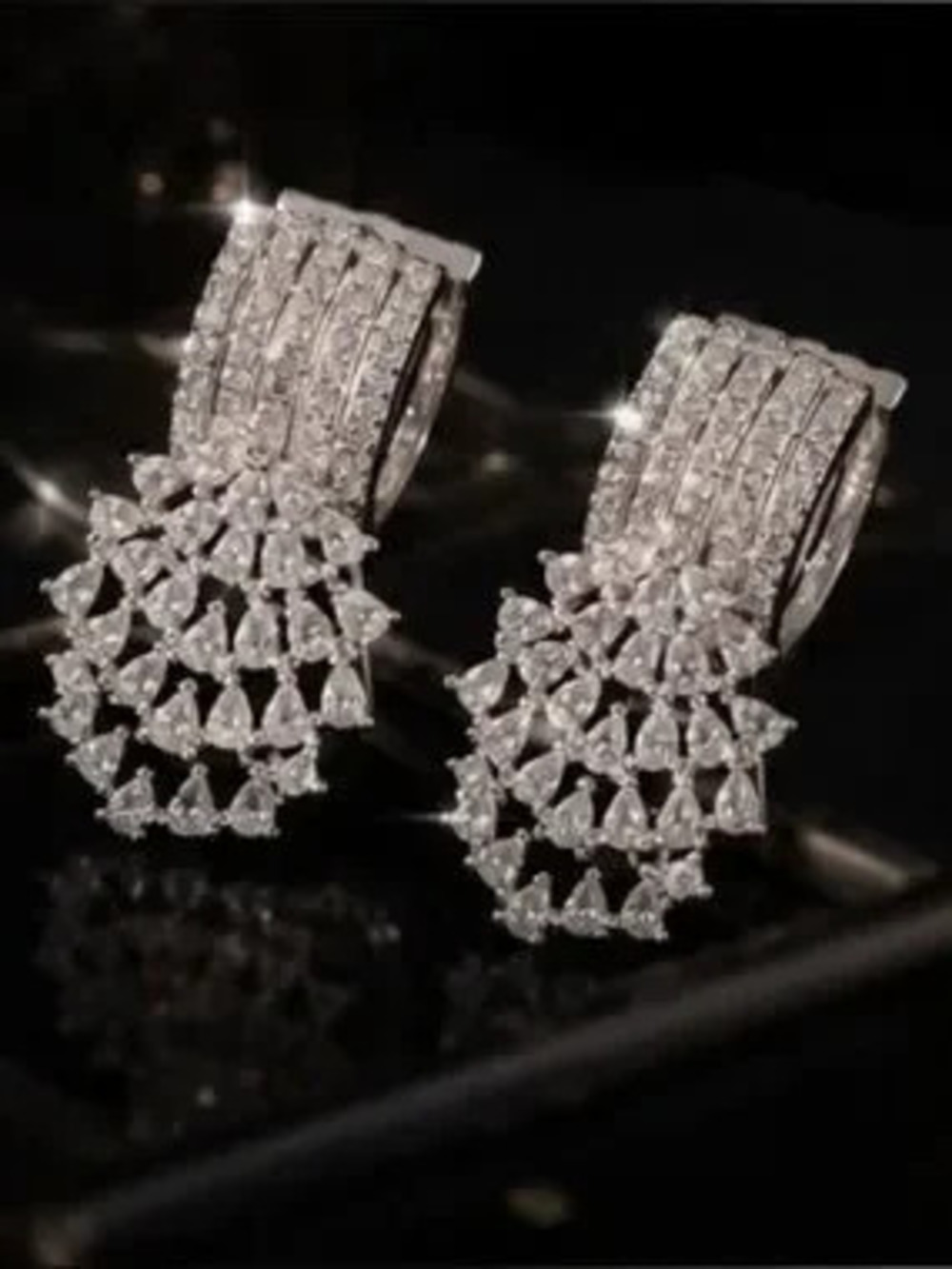 Celestial Cascade Crystal Earrings